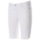 Juniors' Candie's&reg; Ripped Denim Bermuda Shorts, Girl's, Size: 9, White Oth
