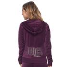 Women's Juicy Couture Embellished Hoodie Jacket, Size: Xs, Purple
