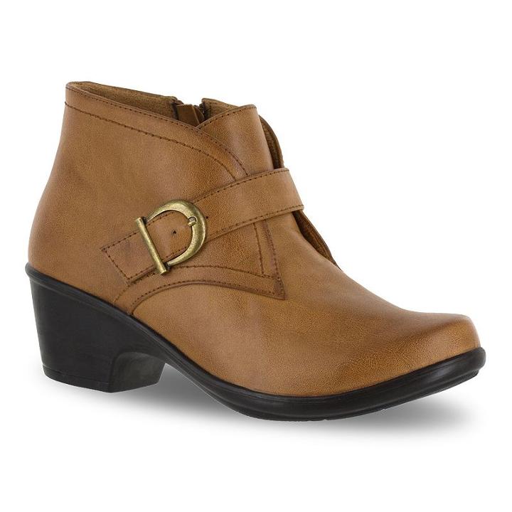 Easy Street Banks Women's Ankle Boots, Size: Medium (10), Brown