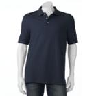 Men's Croft & Barrow&reg; True Comfort Classic-fit Pique Performance Polo, Size: Xxl, Dark Blue