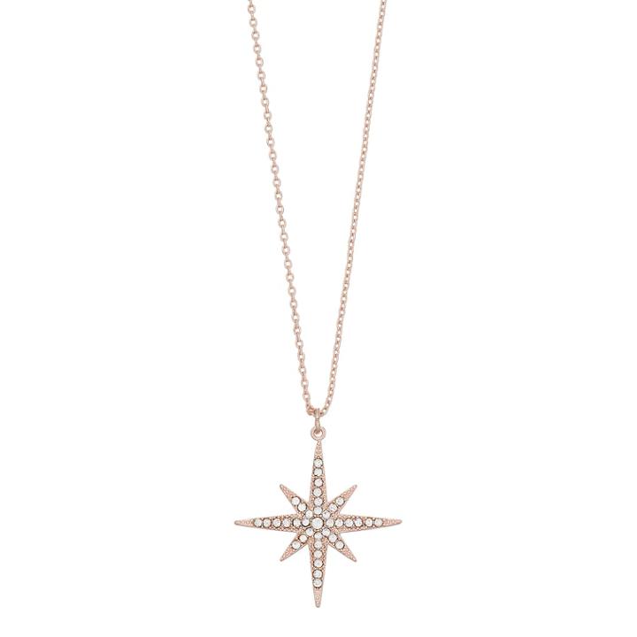 Lc Lauren Conrad Long Starburst Pendant Necklace, Women's, Light Red