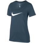 Women's Nike Swoosh Short Sleeve Graphic Tee, Size: Xl, Blue Other