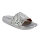 Olivia Miller Daytona Women's Slide Sandals, Size: 6, Silver
