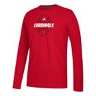 Men's Adidas Louisville Cardinals Football Force Tee, Size: Xxl, Red