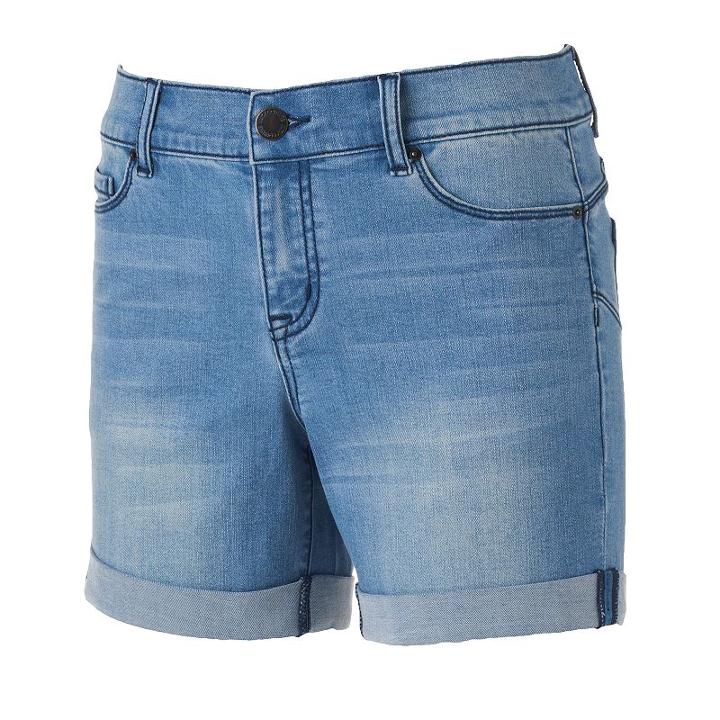 Women's Juicy Couture Flaunt It Jean Shorts, Size: 0, Blue (navy)