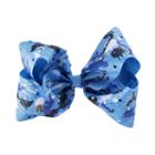 Girls Jo Jo Siwa Paint Splatter Rhinestone Bow, Blue