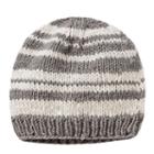 Women's Sijjl Striped Wool Beanie, Grey