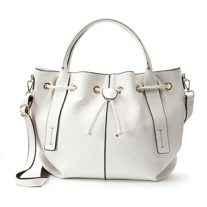 Mellow World Viviana Convertible Bucket Tote, Women's, White