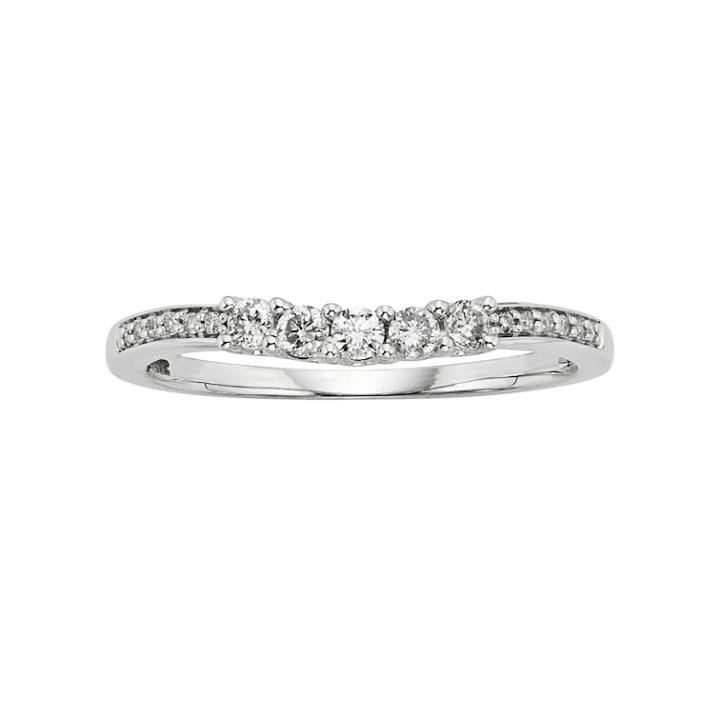 14k White Gold 1/4-ct. T.w. Igl Certified Round Cut Diamond Ring, Women's, Size: 8