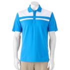 Men's Grand Slam Classic-fit Colorblock Performance Golf Polo, Size: Small, Blue Other