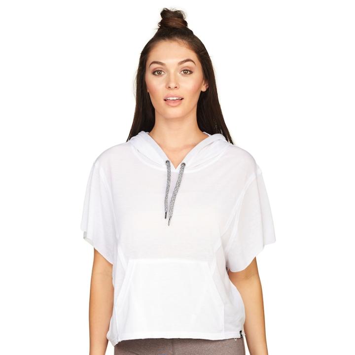 Women's Colosseum Waverly Cropped Hoodie, Size: Small, White