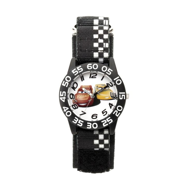 Disney / Pixar Cars 3 Lightning Mcqueen & Cruz Ramirez Time Teacher Watch, Boy's, Size: Medium, Black