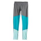 Girls 7-16 So&reg; Colorblock Performance Leggings, Size: 7-8, Turquoise/blue (turq/aqua)