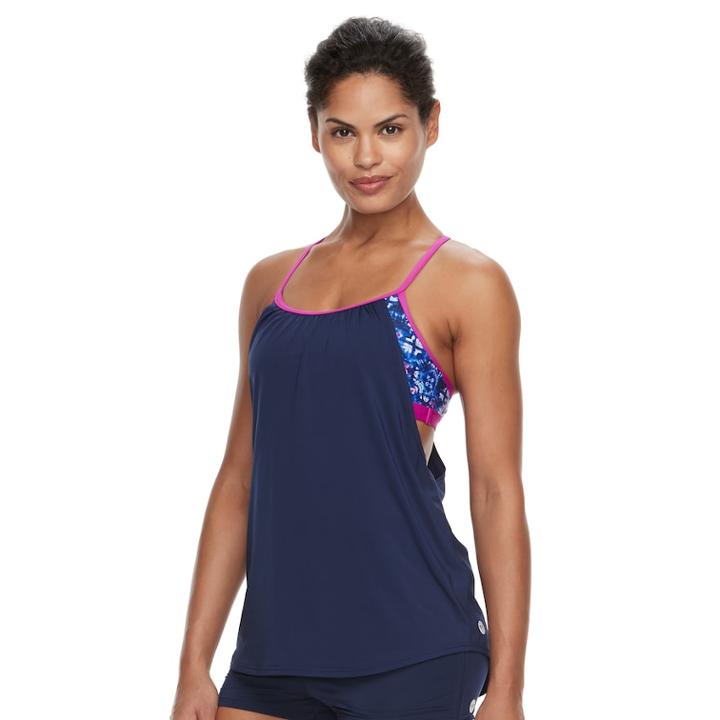 Women's Tyr Shea 2-in-1 Tankini Top, Size: Xs, Brt Purple