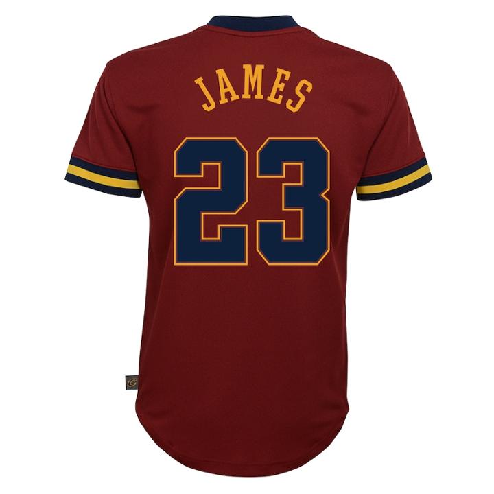 Boys 8-20 Cleveland Cavaliers Lebron James Jersey Tee, Size: Xl 18-20, Dark Red