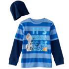 Disney's Frozen Olaf Boys 4-7 Mock-layer Tee & Beanie Set, Boy's, Size: 5-6, Brt Red