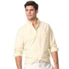Men's Chaps Classic-fit Plaid Stretch Oxford Button-down Shirt, Size: Small, Yellow