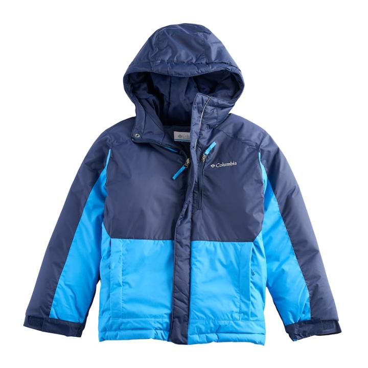 Boys 4-7 Columbia Heavyweight Hooded Jacket, Size: 6-7, Blue Other