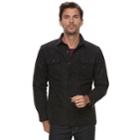 Men's Marc Anthony Slim-fit Wool-blend Quilted Shirt Jacket, Size: Medium, Black