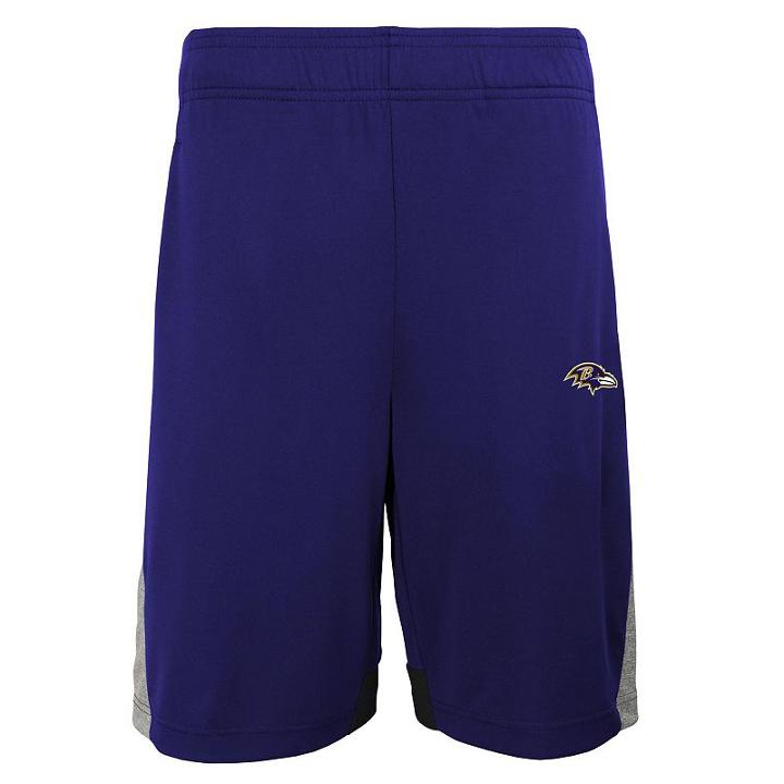 Boys 8-20 Baltimore Ravens Energy Shorts, Boy's, Size: L(14/16), Purple