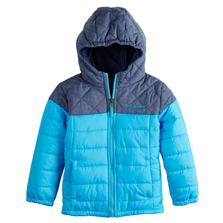 Girls 4-18 Columbia Puzzle Lake Heavyweight Puffer Jacket, Size: S(8), Dark Blue