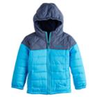 Girls 4-18 Columbia Puzzle Lake Heavyweight Puffer Jacket, Size: S(8), Dark Blue