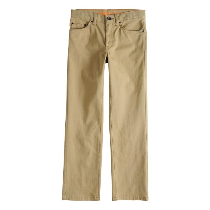 Boys 8-20 Urban Pipeline&reg; Straight-fit Twill Pants, Size: 16, Med Beige