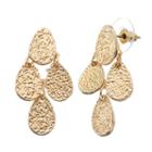 Lc Lauren Conrad Textured Teardrop Kite Earrings, Women's, Gold