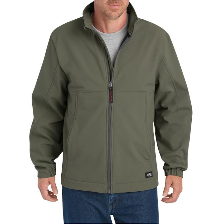 Men's Dickies Flex Softshell Jacket, Size: Xxl, Med Green