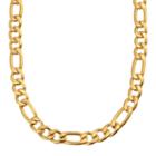 Yellow Immersion-plated Stainless Steel Figaro Chain Necklace - 24-in. - Men, Multicolor
