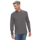 Men's Croft & Barrow&reg; Classic-fit Easy-care Henley, Size: Medium, Dark Grey