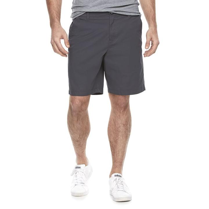 Men's Marc Anthony Slim-fit Stretch Flex-waistband Shorts, Size: 34, Grey (charcoal)