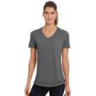 Women's Champion Sugar Wash Boyfriend Tee, Size: Large, Dark Grey