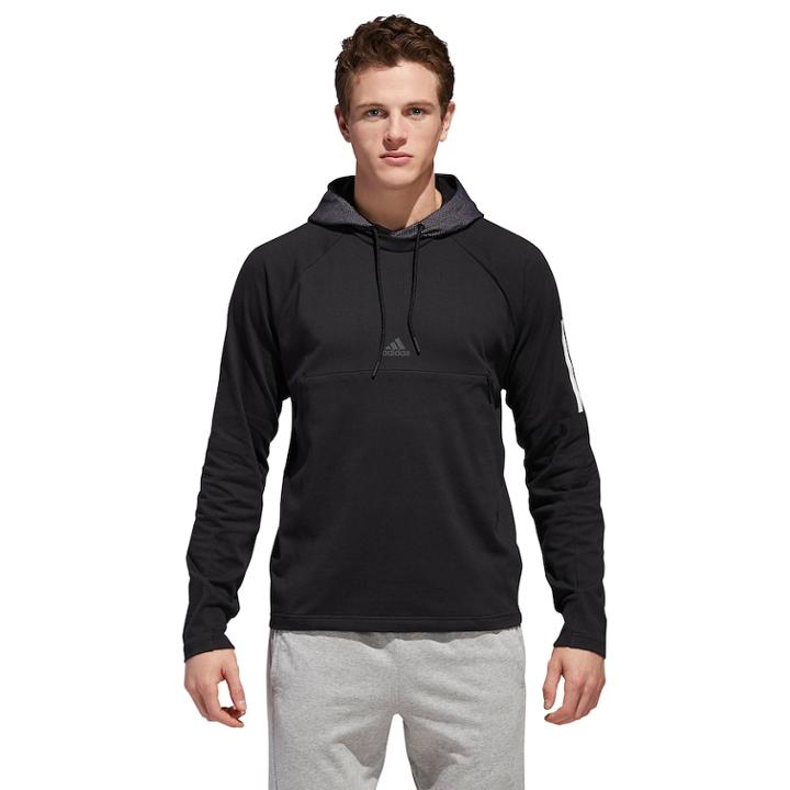 Men's Adidas Pull-over Hoodie, Size: Small, Black