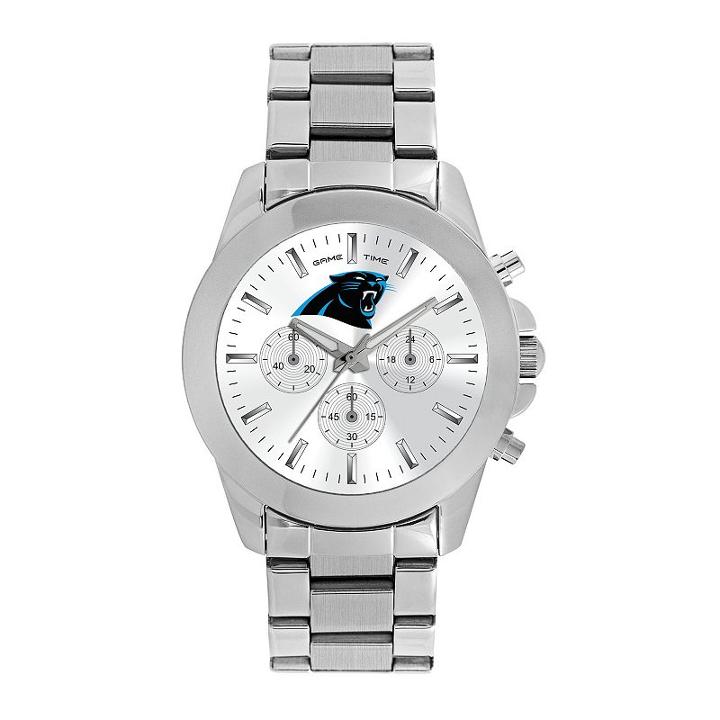 Women's Game Time Carolina Panthers Knockout Watch, Silver