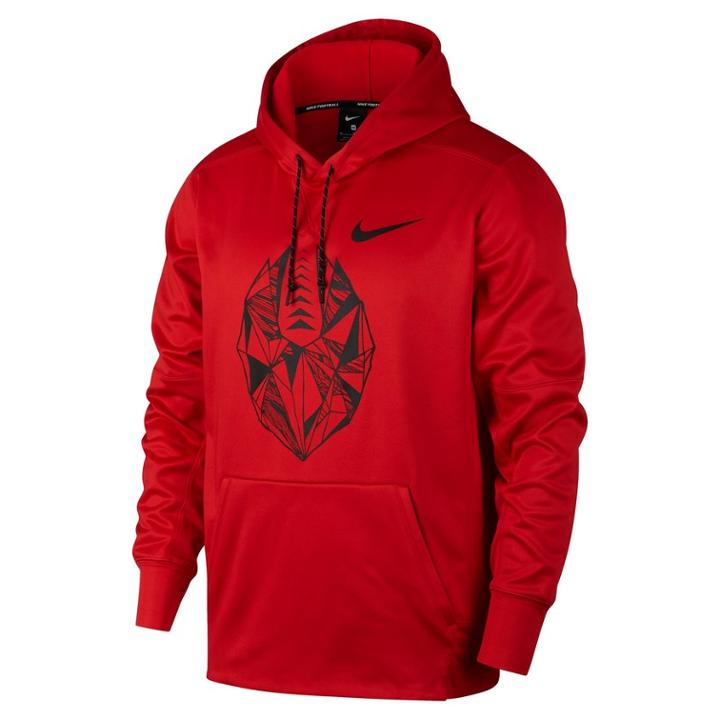 Big & Tall Nike Therma Football Hoodie, Men's, Size: Xxl Tall, Dark Pink