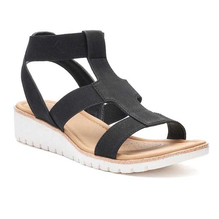 Croft & Barrow&reg; Chivalry Women's Sandals, Size: Medium (7), Black