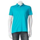 Big & Tall Apt. 9&reg; Solid Modern-fit Polo, Men's, Size: 2xb, Turquoise/blue (turq/aqua)