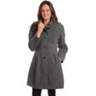 Women's Fleet Street Pleated Wool Blend Jacket, Size: 6, Grey