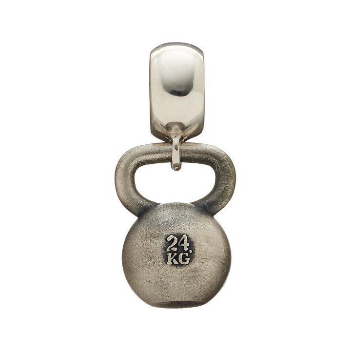 Insignia Collection Sterling Silver Kettlebell Charm, Women's, Grey