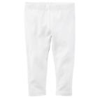 Toddler Girl Carter's Leggings, Size: 4t, White