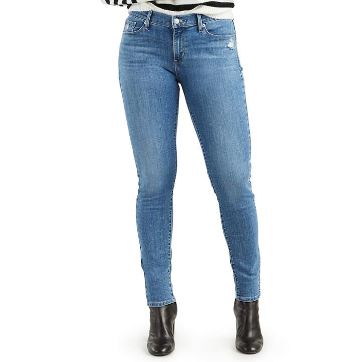 Women's Levi's Curvy Mid-rise Skinny Jeans, Size: 28(us 6)m, Med Blue