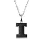 Fiora Sterling Silver Illinois Fighting Illini Team Logo Pendant Necklace, Women's, Size: 16, Grey