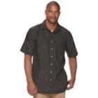 Big & Tall Batik Bay Classic-fit Woven Button-down Shirt, Men's, Size: L Tall, Black