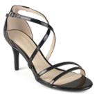 Journee Collection Lux Women's Strappy High Heels, Size: Medium (9), Black