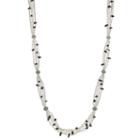 Napier Long Simulated Pearl & Oblong Bead Multi Strand Necklace, Women's, White