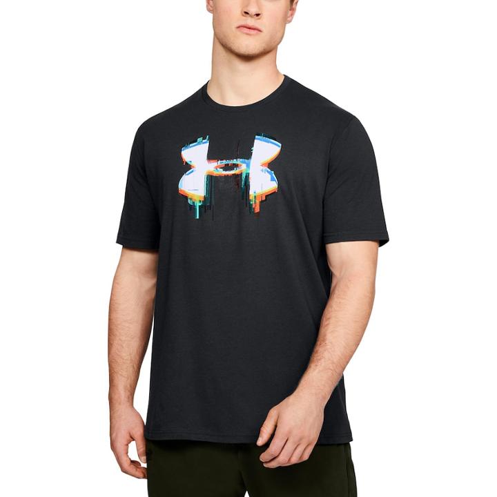 Men's Under Armour Big Glitch Logo Tee, Size: Small, Black