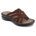 Eastland Lila Women's Strappy Thong Sandals, Size: Medium (10), Med Brown