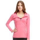 Women's Balance Collection Pieced Hooded Quarter-zip Hiking Top, Size: Xl, Med Pink