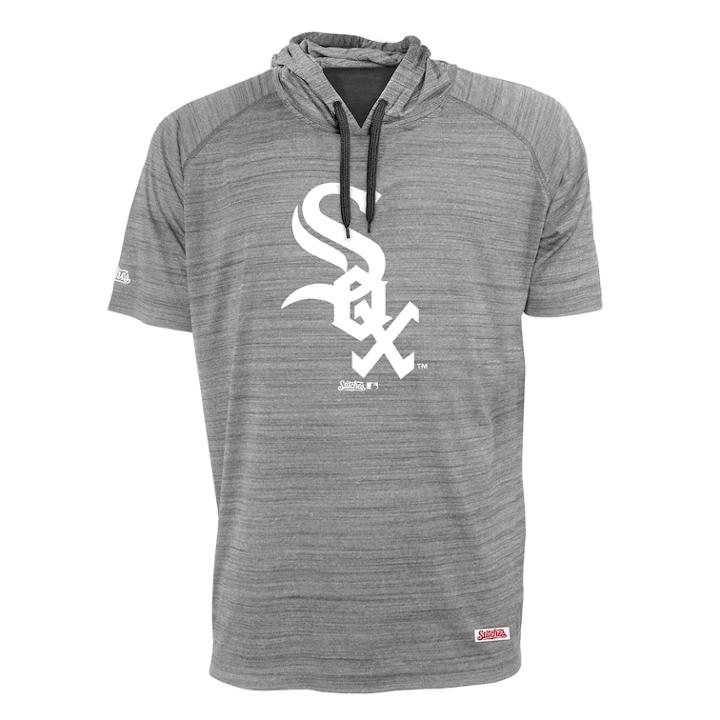 Men's Stitches Chicago White Sox Hooded Tee, Size: Large, Black